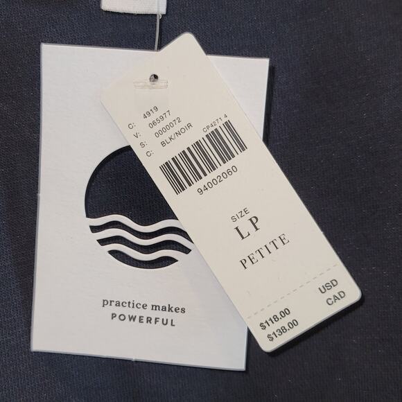 Anthropologie Daily Practice Mini Dress Tunic Top Sz Large Black Pullover $118 - Picture 11 of 16